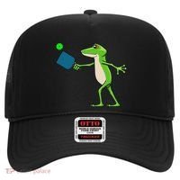 Pickleball Player Frog Cute Animal Sports Hat thumb 0