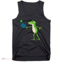 Pickleball Player Frog Cute Animal Sports Tank Top thumb 0