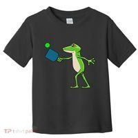 Pickleball Player Frog Cute Animal Sports Toddler T-Shirt thumb 0