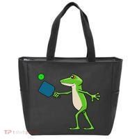 Pickleball Player Frog Cute Animal Sports Tote Bag thumb 0