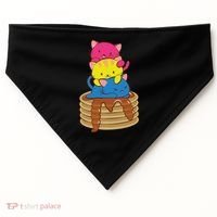 Pansexual Pride Flag Cute Lgbtq Pan Pride Kawaii Cat Gift USA-Made Doggie Bandana thumb 0