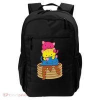 Pansexual Pride Flag Cute Lgbtq Pan Pride Kawaii Cat Gift Backpack thumb 0