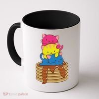 Pansexual Pride Flag Cute Lgbtq Pan Pride Kawaii Cat Gift Coffee Mug thumb 0