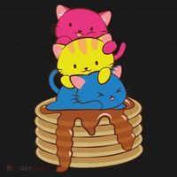 Pansexual Pride Flag Cute Lgbtq Pan Pride Kawaii Cat Gift Women's Hoodie thumb 2