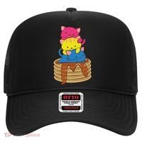 Pansexual Pride Flag Cute Lgbtq Pan Pride Kawaii Cat Gift Hat thumb 0