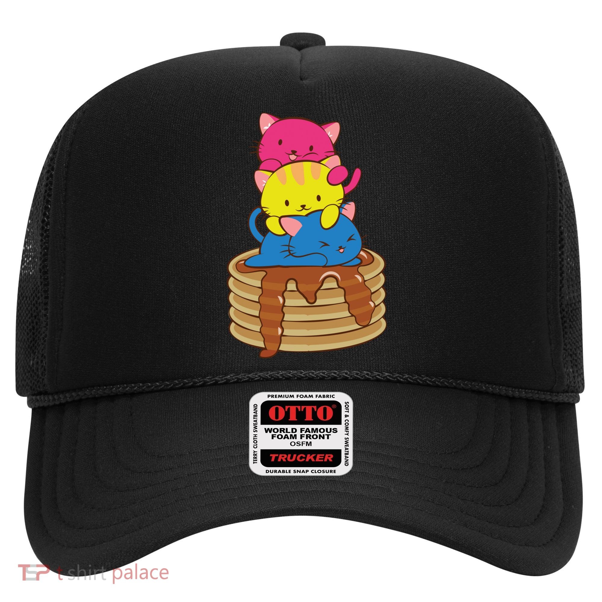 Pansexual Pride Flag Cute Lgbtq Pan Pride Kawaii Cat Gift Hat