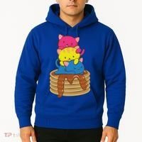 Pansexual Pride Flag Cute Lgbtq Pan Pride Kawaii Cat Gift Hoodie thumb 2