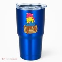 Pansexual Pride Flag Cute Lgbtq Pan Pride Kawaii Cat Gift Tumbler thumb 0