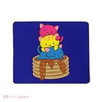 Pansexual Pride Flag Cute Lgbtq Pan Pride Kawaii Cat Gift Mousepad thumb 0