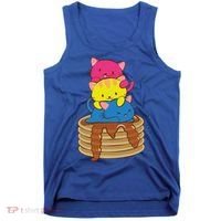 Pansexual Pride Flag Cute Lgbtq Pan Pride Kawaii Cat Gift Tank Top thumb 0