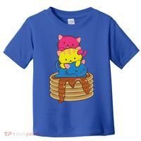 Pansexual Pride Flag Cute Lgbtq Pan Pride Kawaii Cat Gift Toddler T-Shirt thumb 0