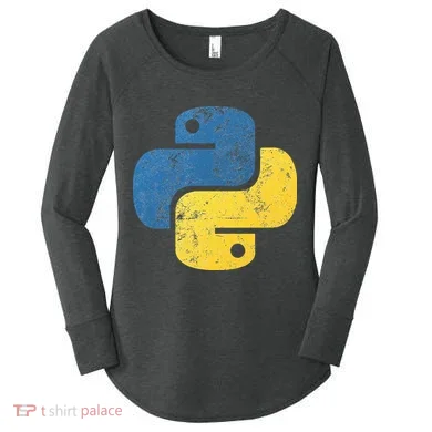 Python Programming For Programmers Women's Perfect Tri Tunic Long Sleeve Shirt