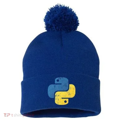 Python Programming For Programmers Pom Pom 12in Knit Beanie