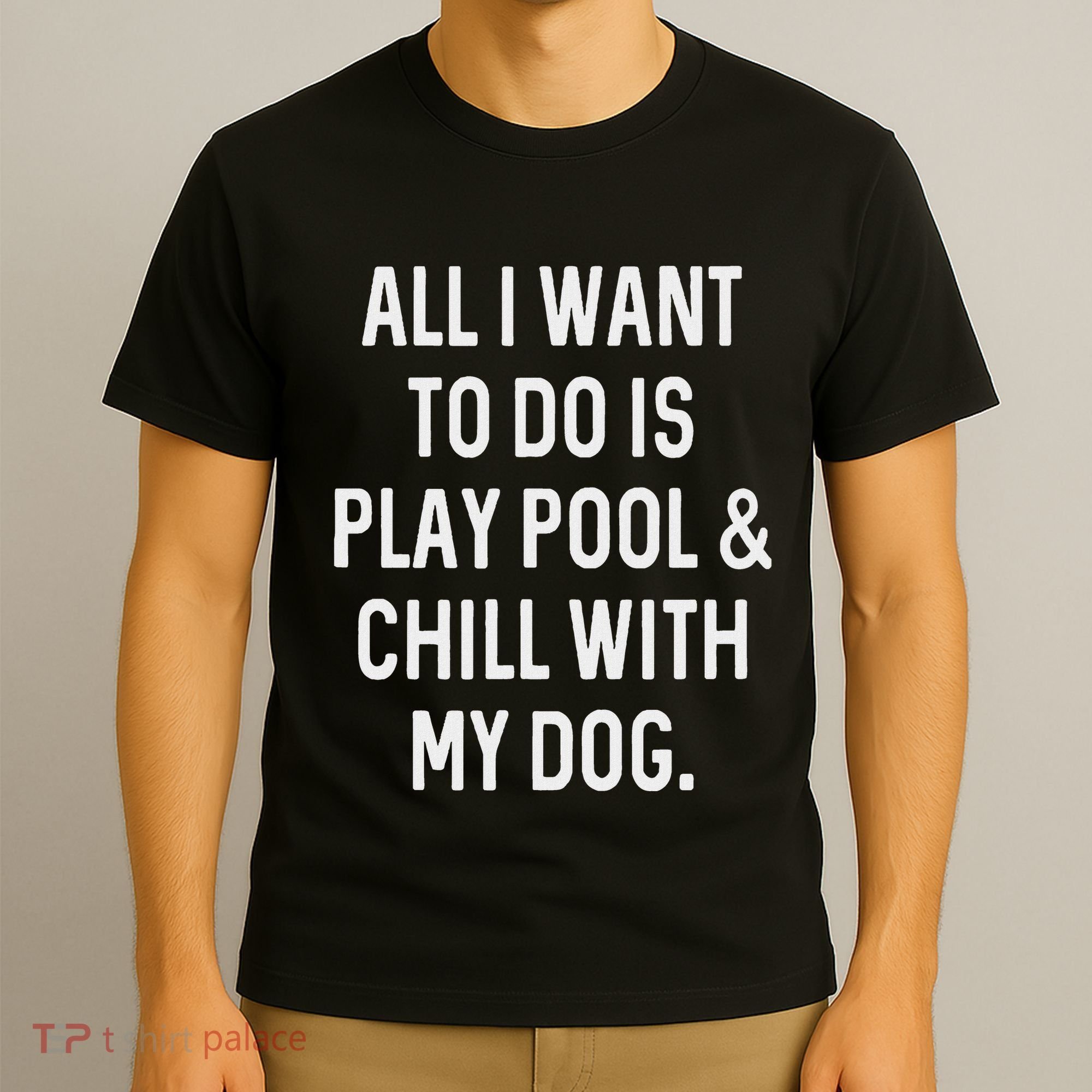 Pool Player Gifts Women Chill With Dog Billiards T-Shirt