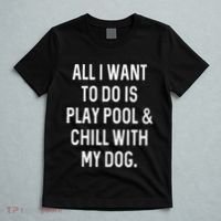 Pool Player Gifts Women Chill With Dog Billiards T-Shirt thumb 5