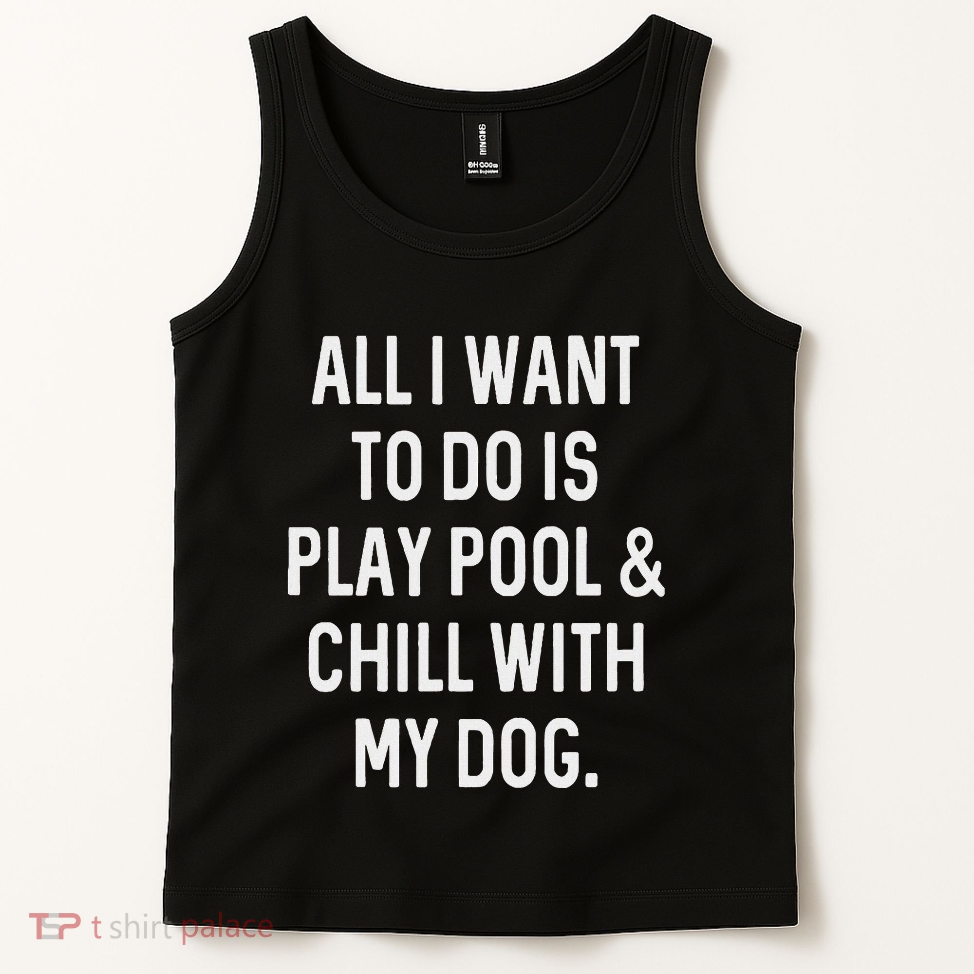 Pool Player Gifts Women Chill With Dog Billiards Tank Top