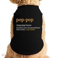 Pop Pop Grandpa Fathers Day Doggie Tank thumb 0