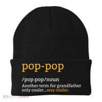 Pop Pop Grandpa Fathers Day Beanie thumb 0