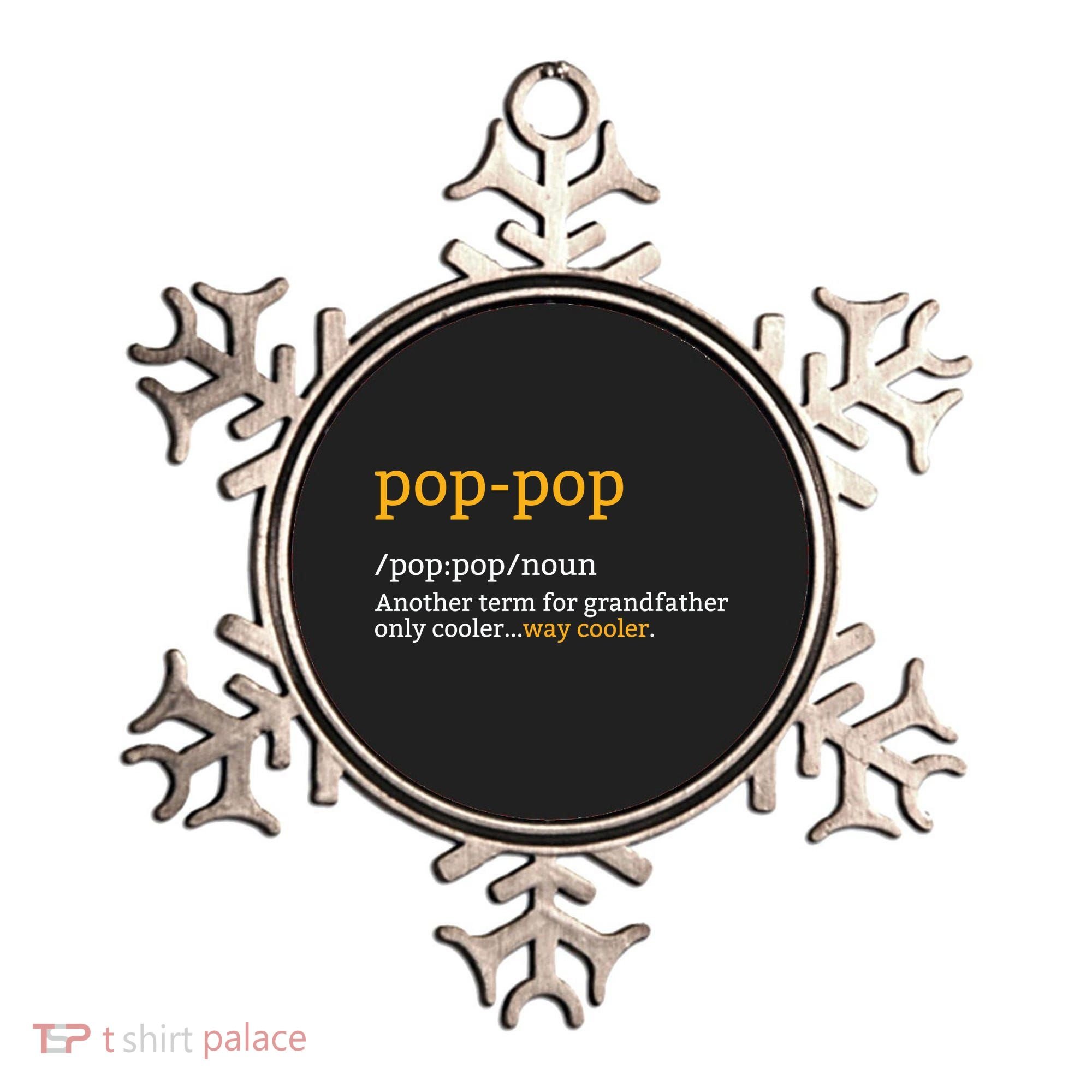 Pop Pop Grandpa Fathers Day Ornament