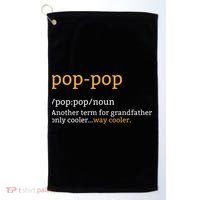 Pop Pop Grandpa Fathers Day Golf Towel thumb 0