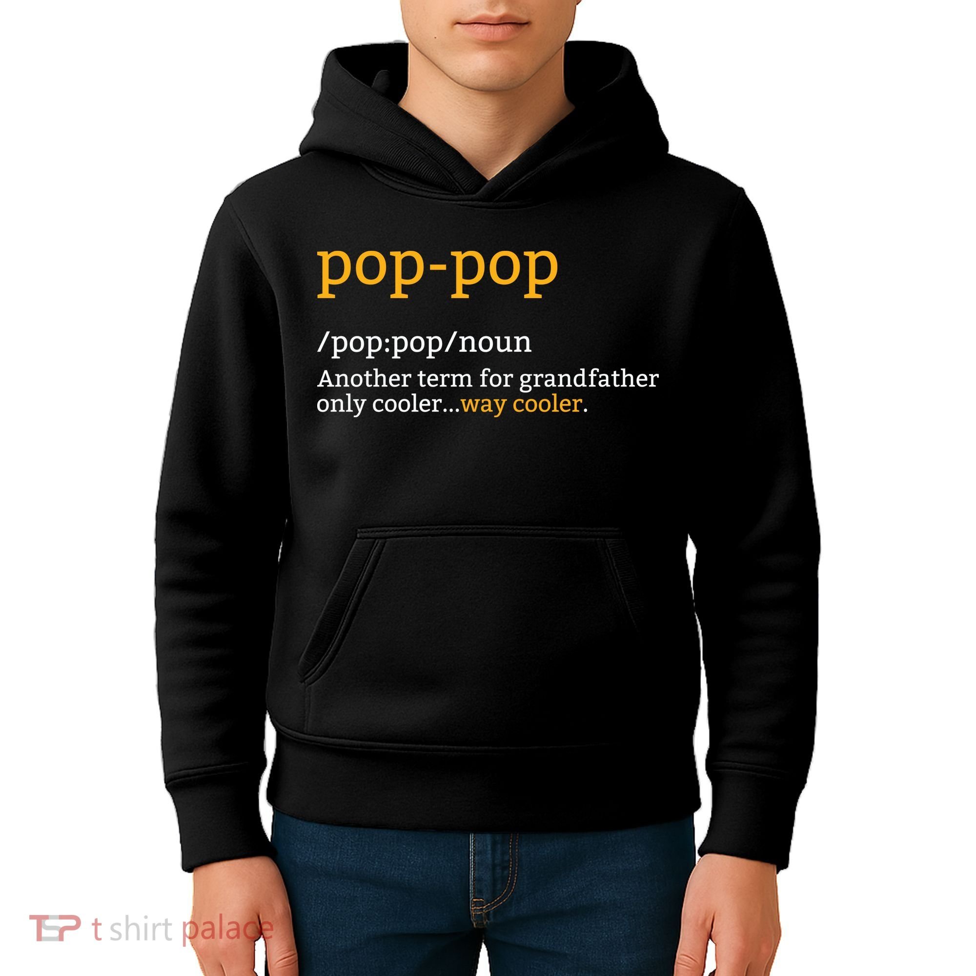 Pop Pop Grandpa Fathers Day Kids Hoodie