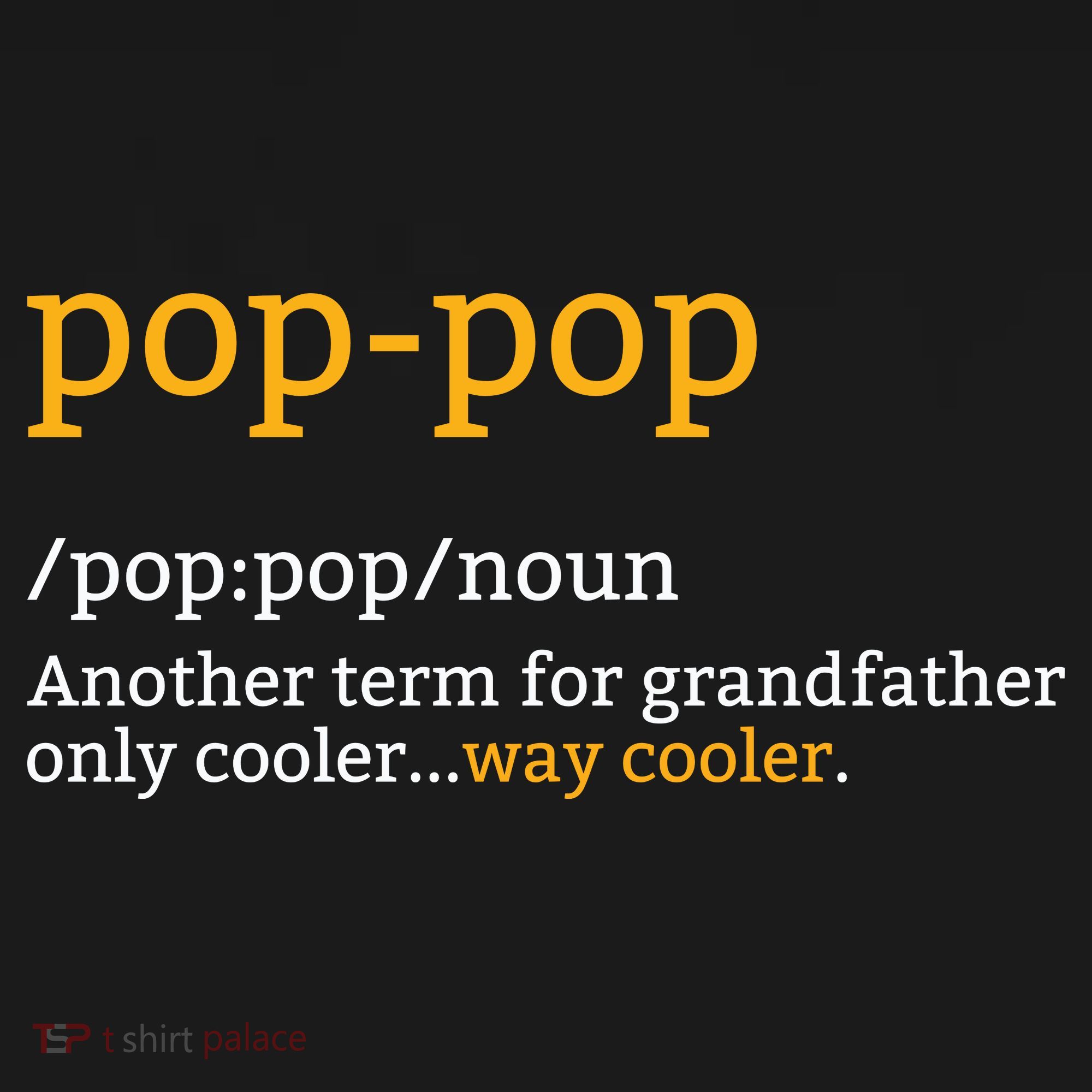 Pop Pop Grandpa Fathers Day Kids Hoodie