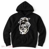 Payasa Pretty Girl X Chicano Clown Girl X Rose Blackwork Hoodie thumb 0