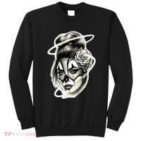 Payasa Pretty Girl X Chicano Clown Girl X Rose Blackwork Sweatshirt thumb 0