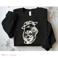 Payasa Pretty Girl X Chicano Clown Girl X Rose Blackwork Sweatshirt thumb 2