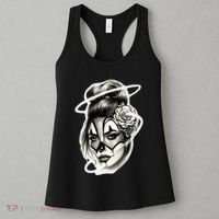 Payasa Pretty Girl X Chicano Clown Girl X Rose Blackwork Women's Tank Top thumb 3