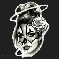 Payasa Pretty Girl X Chicano Clown Girl X Rose Blackwork Hat thumb 2