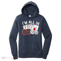 Poker Player Gamble Casino Card Bet Texas Hold Em I'm All In Premium Women's Hoodie thumb 0