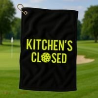 Pickleball Player Gifts Dad Team Pickle Ball Day Golf Towel thumb 1