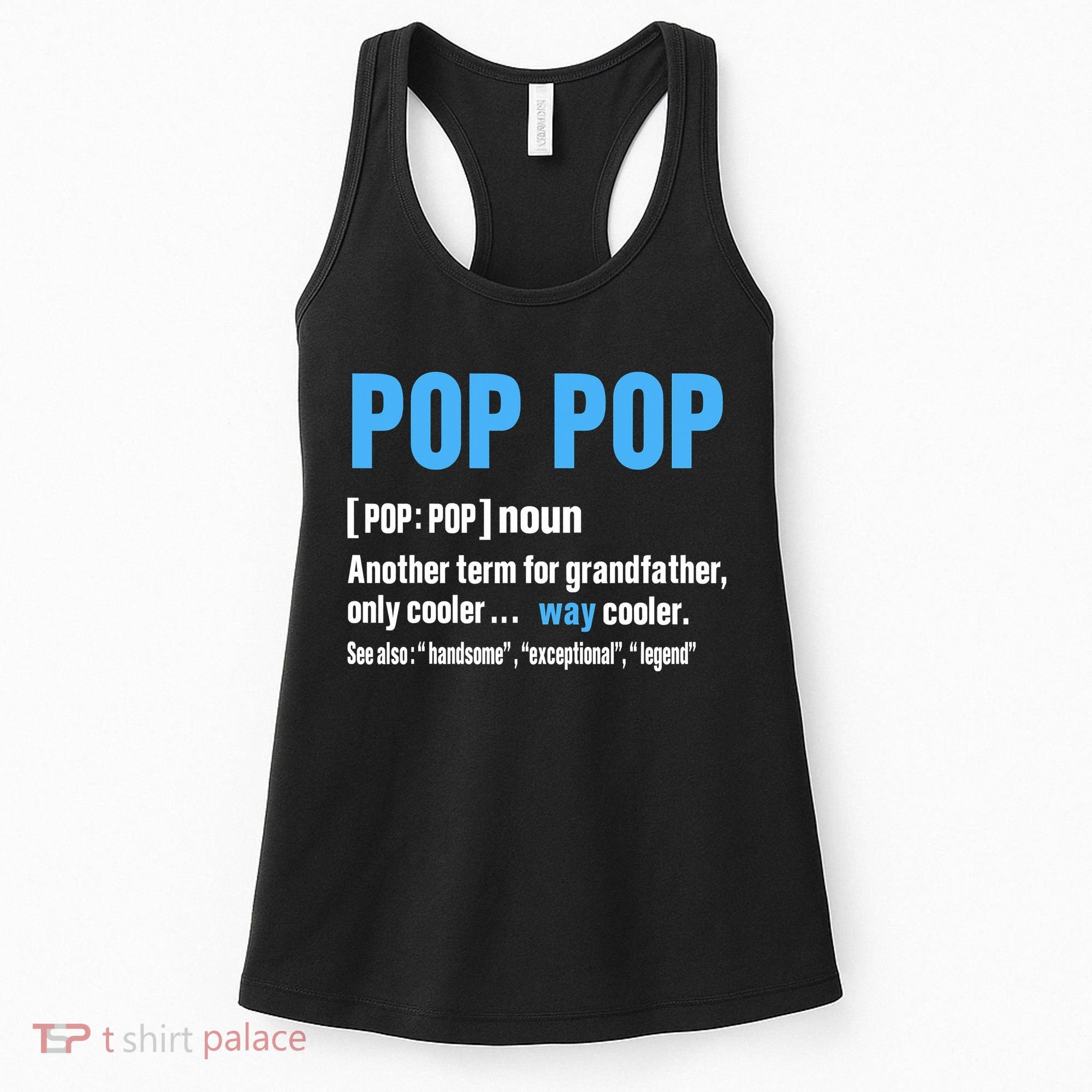 Pop Pop Grandpa Fathers Day PopPop Women's Tank Top