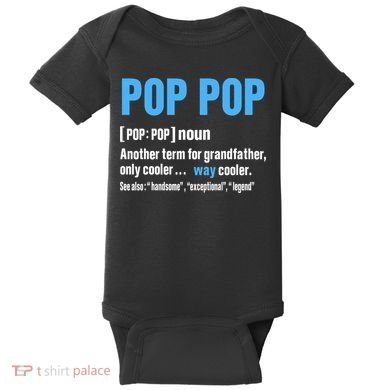 Pop Pop Grandpa Fathers Day PopPop Baby Bodysuit
