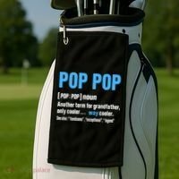 Pop Pop Grandpa Fathers Day PopPop Golf Towel thumb 2