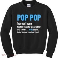 Pop Pop Grandpa Fathers Day PopPop Kids Sweatshirt thumb 0