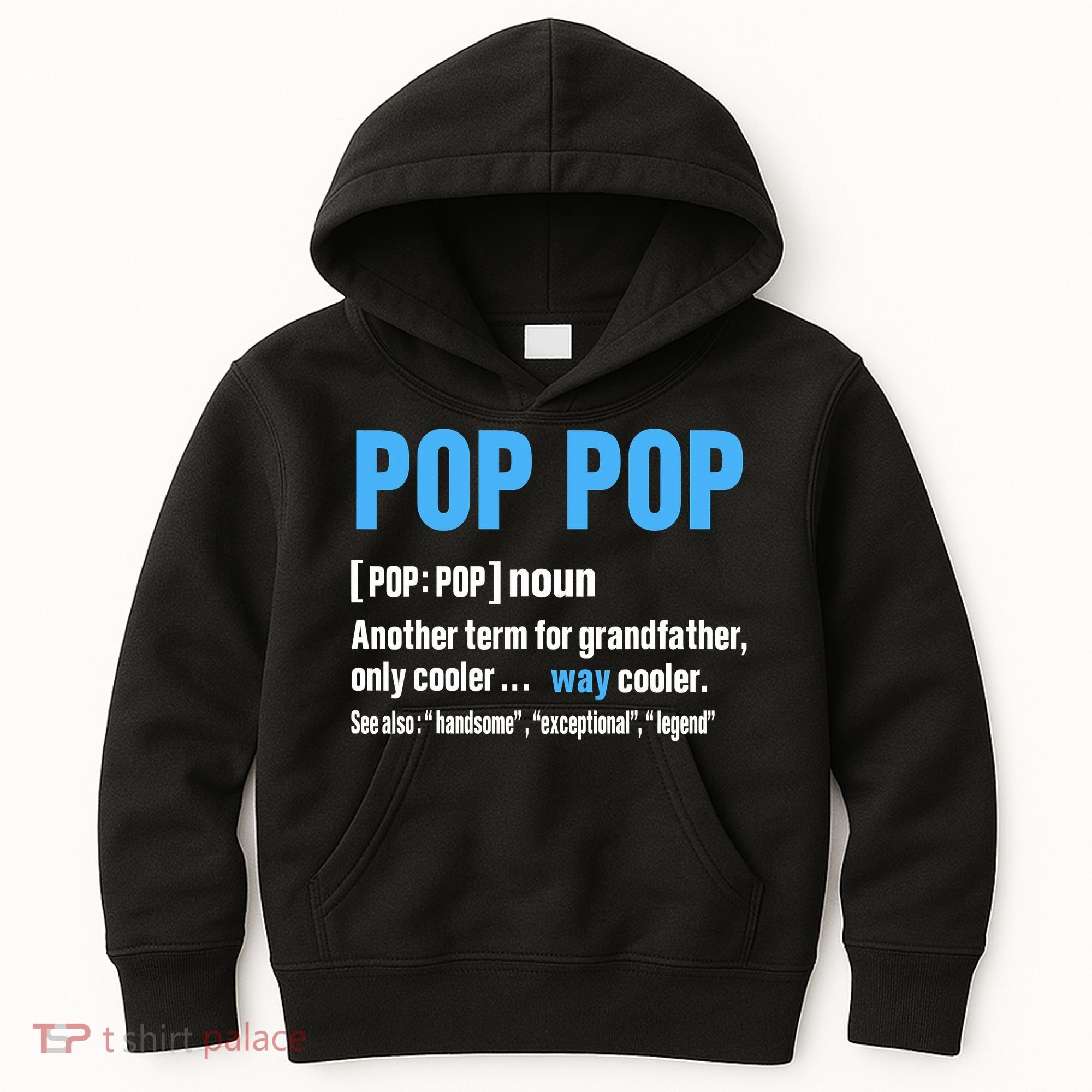 Pop Pop Grandpa Fathers Day PopPop Kids Hoodie