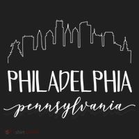 Philadelphia Pennsylvania Gift Skyline Calligraphy Gift Beanie thumb 2