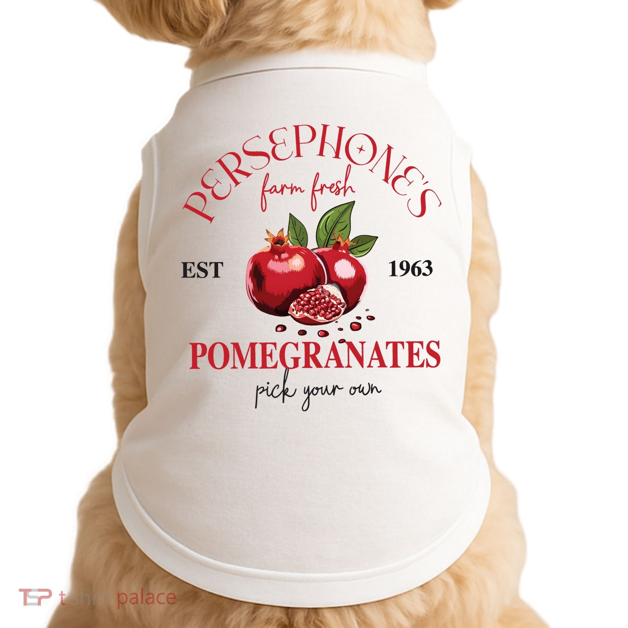 PersephoneS Pomegranates Greek Mythology Doggie Tank