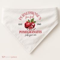 PersephoneS Pomegranates Greek Mythology USA-Made Doggie Bandana thumb 0