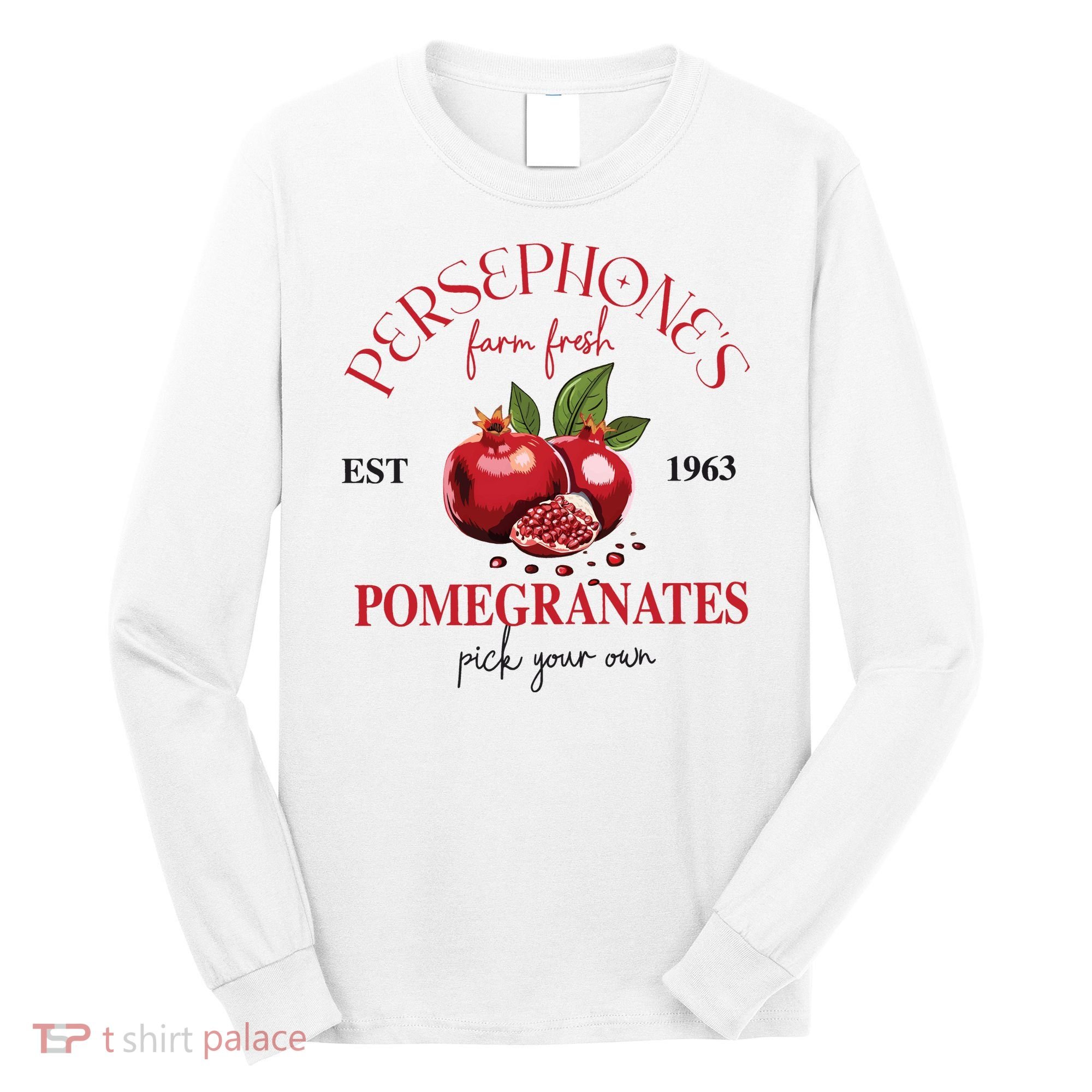 PersephoneS Pomegranates Greek Mythology Long Sleeve Shirt