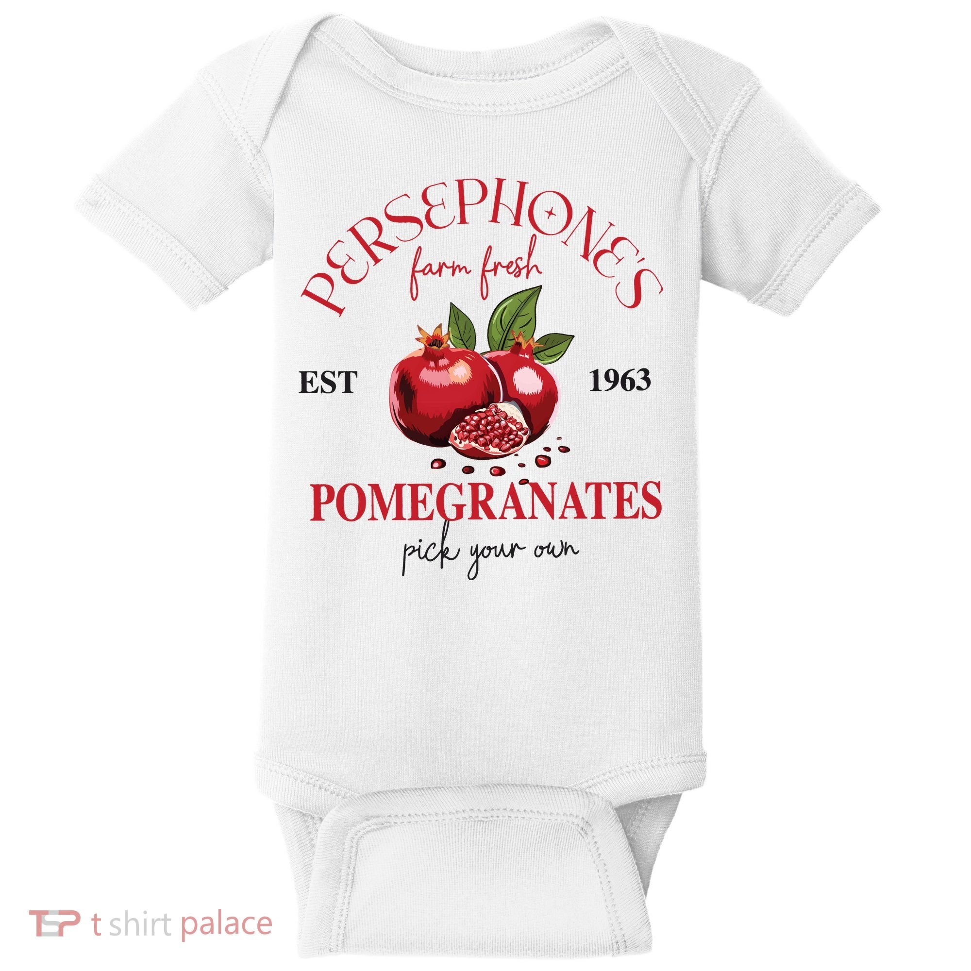 PersephoneS Pomegranates Greek Mythology Baby Bodysuit