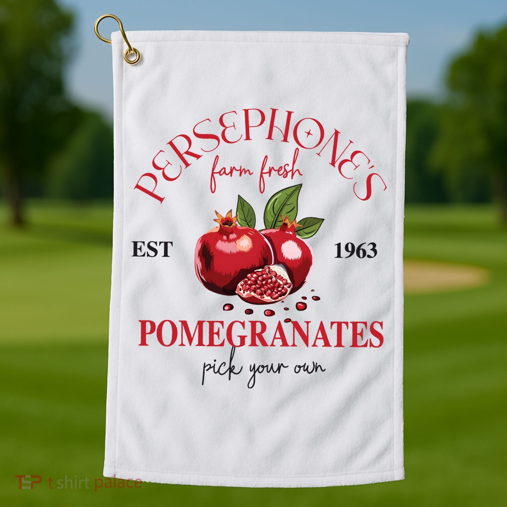 PersephoneS Pomegranates Greek Mythology Golf Towel