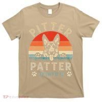Pitter Patter German Shepherd Dog Funny Vintage Retro T-Shirt thumb 0