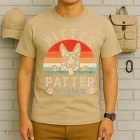 Pitter Patter German Shepherd Dog Funny Vintage Retro T-Shirt thumb 6
