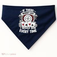 Poker Player Gambler Royal Flush Jackpot Pik Pot Bluffing USA-Made Doggie Bandana thumb 0