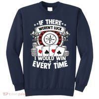 Poker Player Gambler Royal Flush Jackpot Pik Pot Bluffing Sweatshirt thumb 0