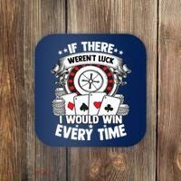 Poker Player Gambler Royal Flush Jackpot Pik Pot Bluffing Coaster thumb 0