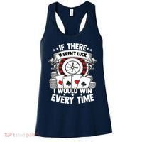 Poker Player Gambler Royal Flush Jackpot Pik Pot Bluffing Women's Tank Top thumb 0
